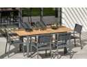 ensemble repas extérieur bois acacia 6 personnes ORSINO