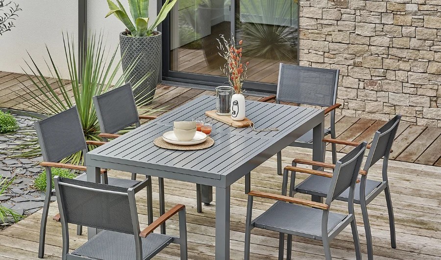 ensemble repas extensible 6/8 places ORSINO