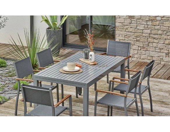 ensemble repas extensible 6/8 places ORSINO