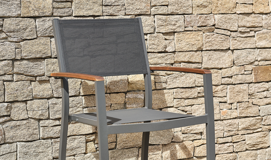 fauteuil jardin alu anthracite ORSINO Remarquable