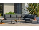 salon jardin angle gris teck alu ALICANTE DCB Garden