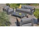 salon jardin luxe effet bois anthracite MANDELIEU DCB Garden