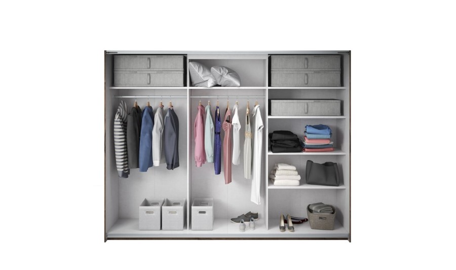 Armoire dressing chêne foncé - Cosmos