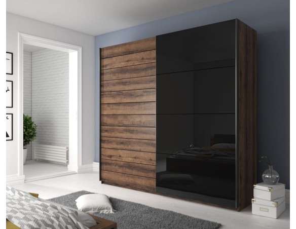 Armoire dressing chêne foncé - Cosmos