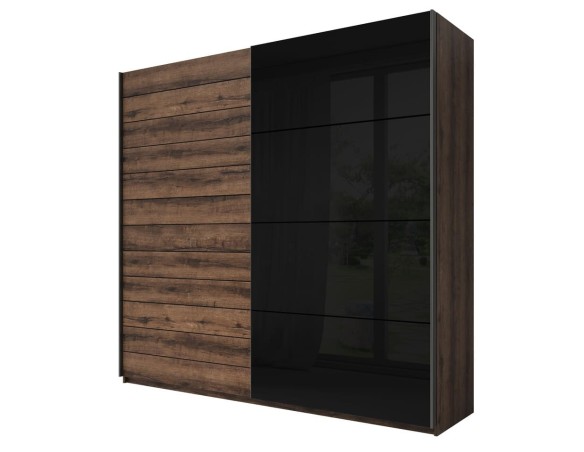 Armoire dressing chêne foncé - Cosmos