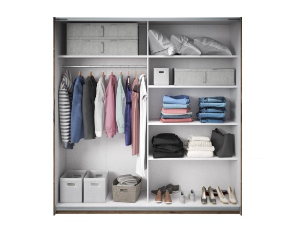 Armoire dressing chêne foncé - Cosmos