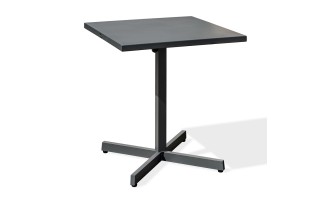 Guéridon de jardin Louise (70x70 cm) avec plateau pliant en acier - ANTHRACITE