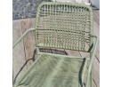 Fauteuil de jardin empilable MARCEAU en corde et acier - OLIVE