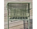 Fauteuil de jardin empilable MARCEAU en corde et acier - OLIVE