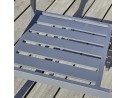 Fauteuil de jardin empilable PELOSA en aluminium - GRIS ANTHRACITE