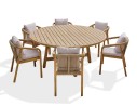 Ensemble repas de jardin SERENA (180x180 cm) 6 places