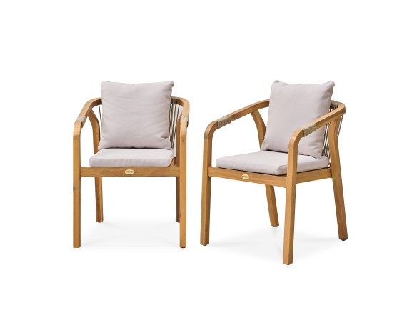Lot composé de 2 fauteuils de jardin SERENA-FT
