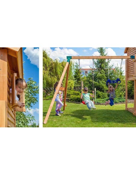 Station de jeux enfants en bois