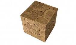 Cube décoratif en teck