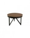Table d'appoint ronde en teck