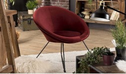 Fauteuil design pieds en croix