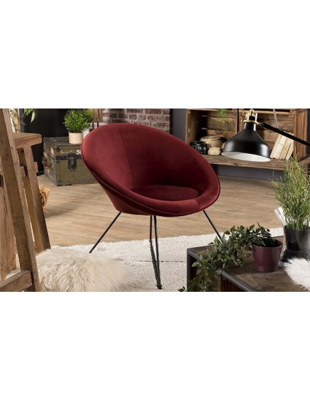 Fauteuil design pieds en croix