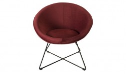 Fauteuil design pieds en croix 2