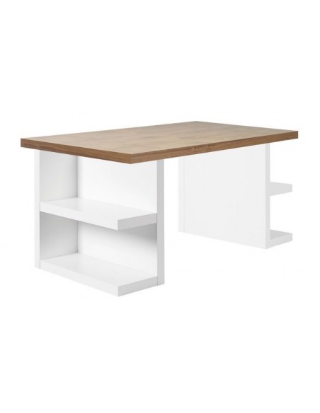 Bureau Fonctionnel Pieds Etageres Avec Rangements Multi