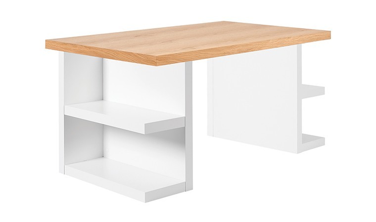 ▷Bureau blanc avec rangements