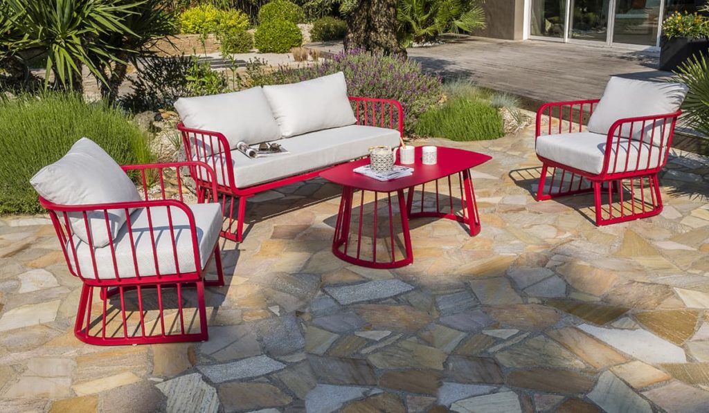 Banc de jardin meuble de patio d'extérieur terrasse avec cou