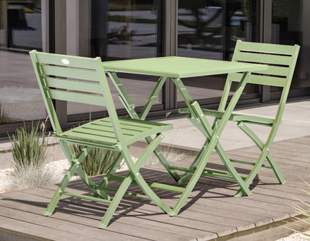 table balcon metal vert