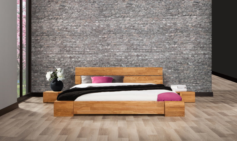 lit en bois massif chambre