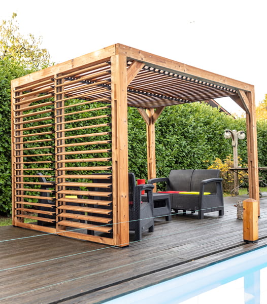 pergola bioclimatique soleil