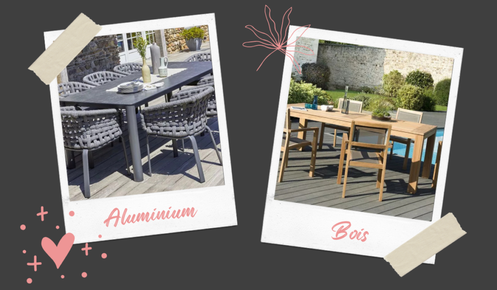 salon jardin alu vs bois