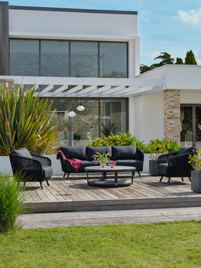 salon de jardin très confortable et élégant