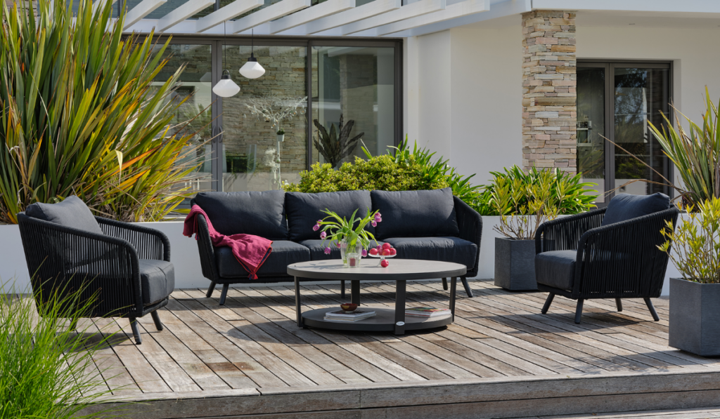 salon jardin confortable