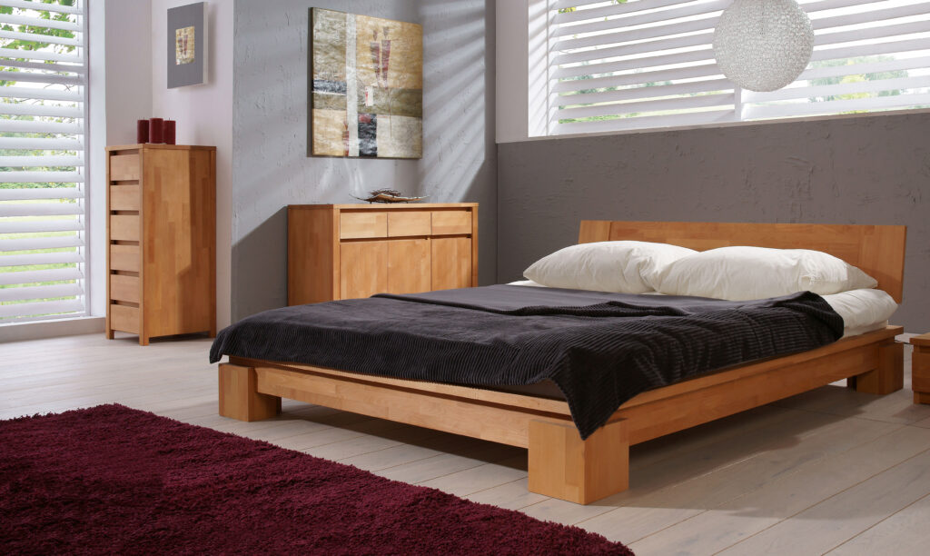 lit bois massif design vinci