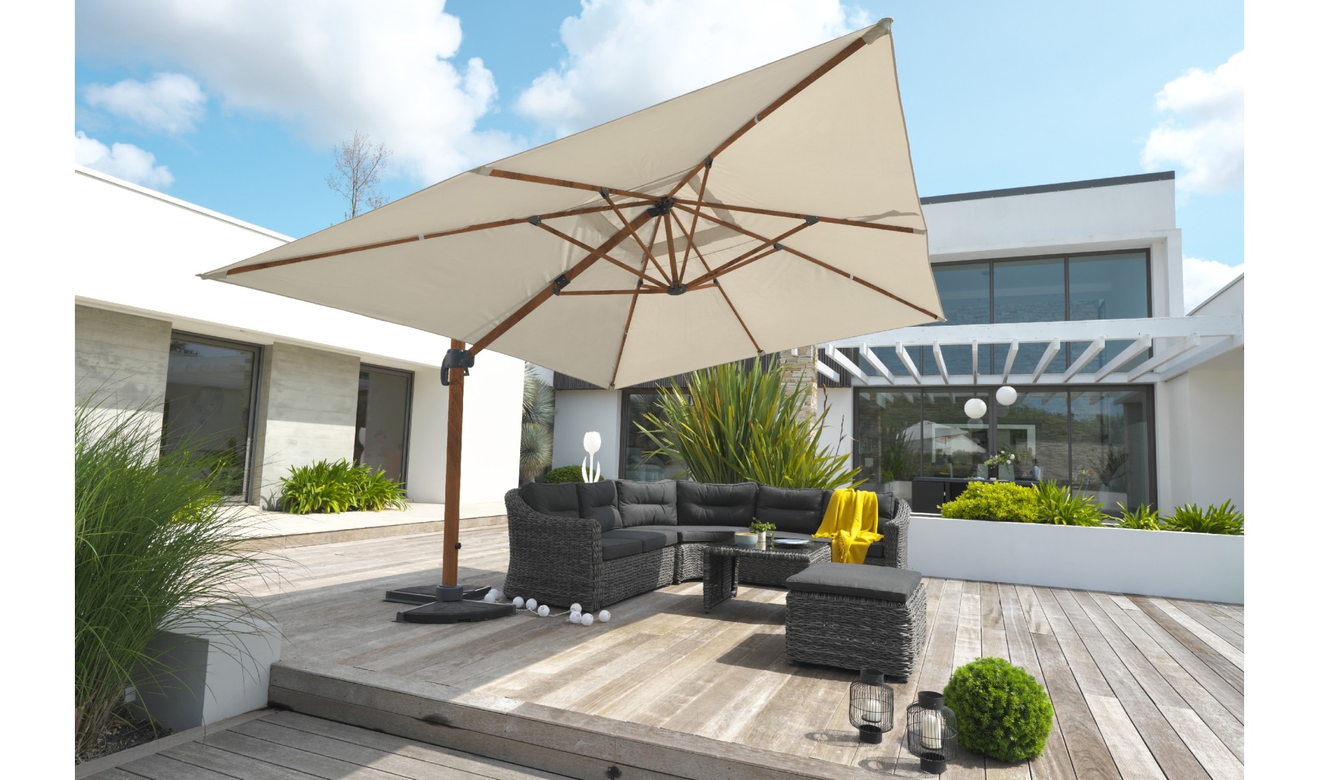 Parasol déporté