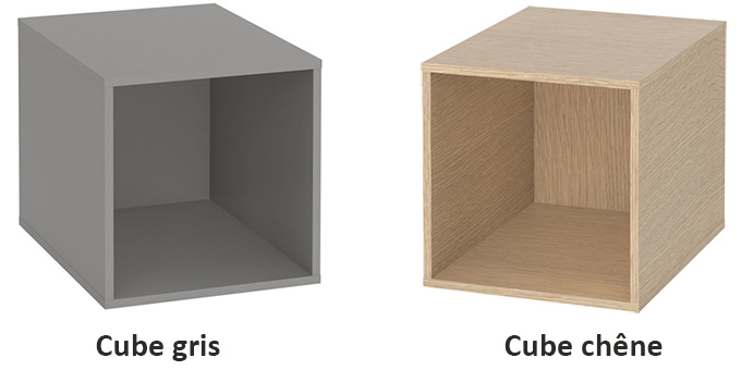 Cubes rangement pour table basse 4you
