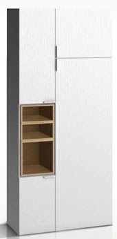 Armoire dressing blanche pour chambre ado