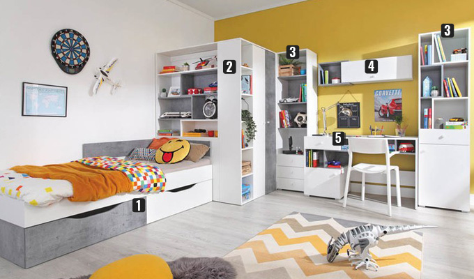 Chambre complète enfant blanc