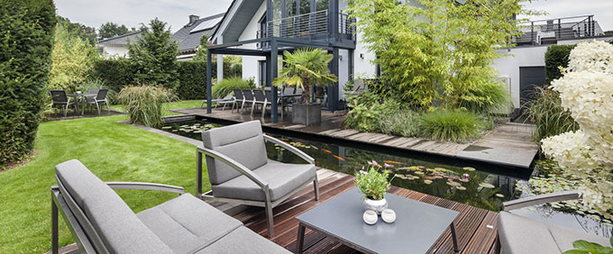 salon bas de jardin luxe