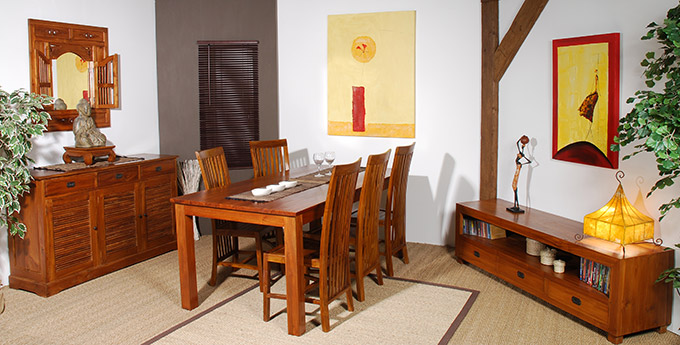 buffet colonial en teck