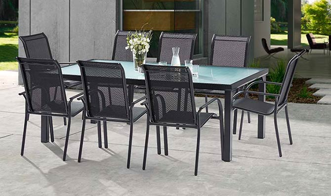 Fauteuils de jardin modernes noirs