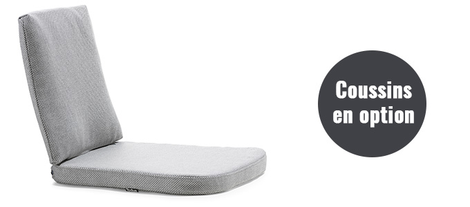 Fauteuil jardin avec coussin
