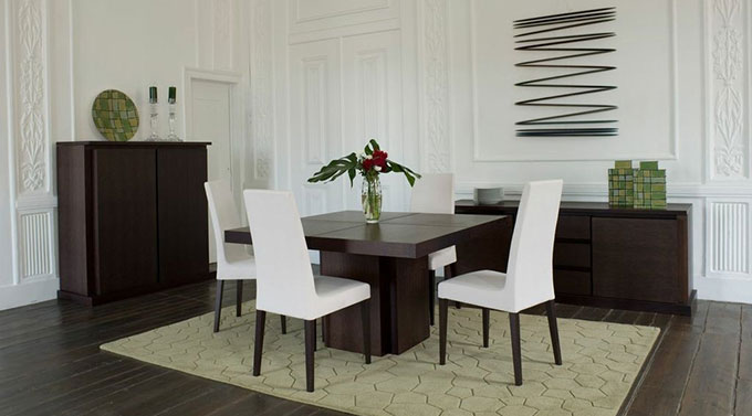 Table contemporaine marron