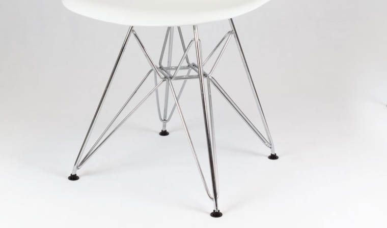 Chiase blanche design en métal et plastique