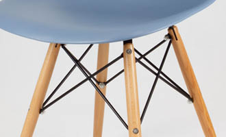 chaise dsw scandinave bleue pigeon