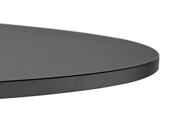 plateau rond noir