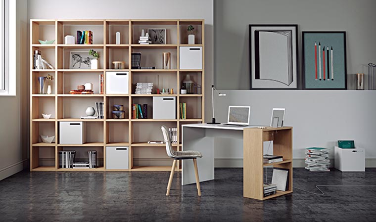 bureau design et fonctionnel en bois