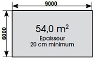dalle béton piscine linéa
