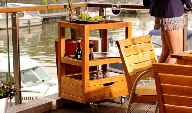 Bar de jardin en bois massif haut de gamme
