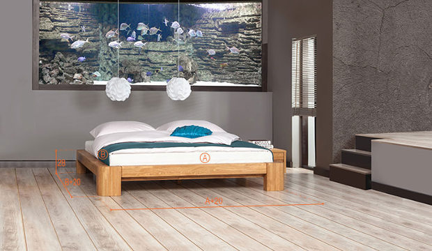 Structure du lit futon en bois