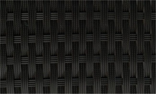salon de jardin en resine tressee noir design