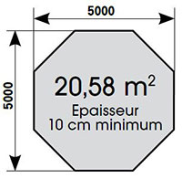 dalle en béton océa 510